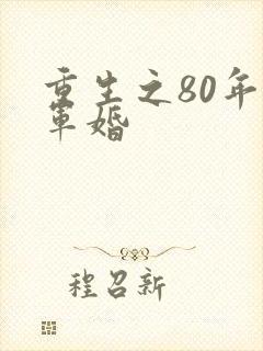 重生之80年代军婚