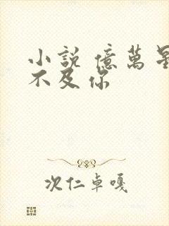 小说 亿万星辰不及你封面