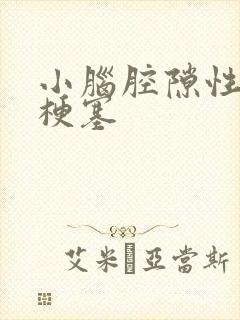 小脑腔隙性脑有梗塞封面