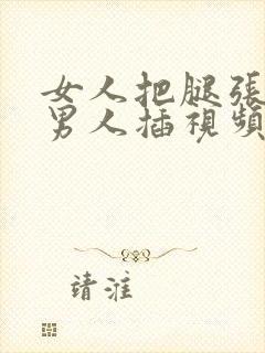 女人把腿张开让男人插视频