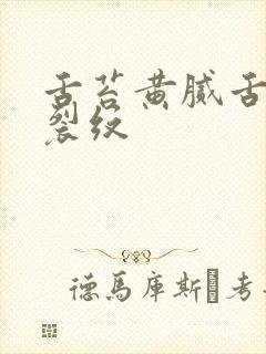 舌苔黄腻舌中有裂纹