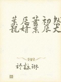 叶辰萧初然上门龙婿叶辰大结局