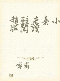 赵雅老秦小说正版阅读