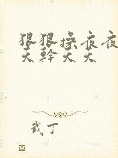 狠狠操夜夜操天天干天天