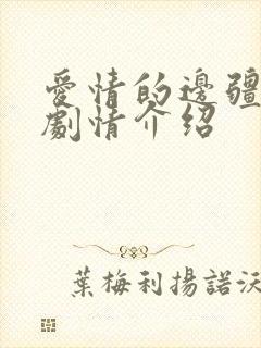 爱情的边疆分集剧情介绍