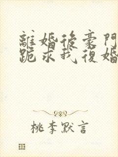 离婚后豪门前夫跪求我复婚txt全本