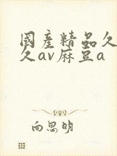 国产精品久久久久av麻豆a