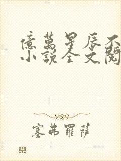 亿万星辰不及你小说全文阅读封面