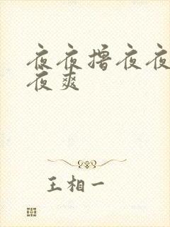 夜夜撸夜夜干夜夜爽