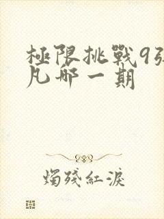 极限挑战9张艺凡哪一期