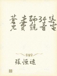 苍老师34集全免费观看电视剧最新章节