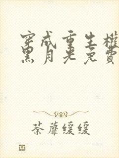 穿成重生权臣的黑月光免费阅读