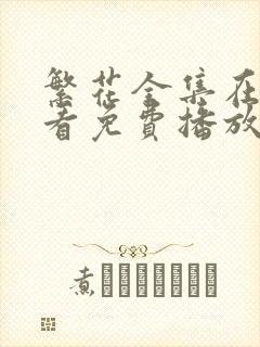 繁花全集在线观看免费播放高清