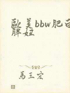 欧美bbw肥白胖妞封面