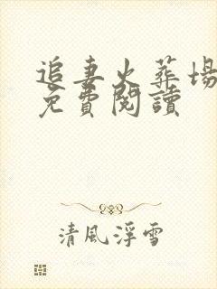 追妻火葬场小说免费阅读