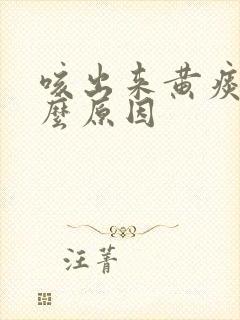 咳出来黄痰是什么原因封面