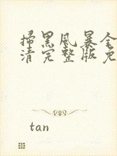 扫黑风暴全集高清完整版免费观看