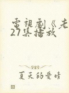 电视剧《老舅》27集播放封面