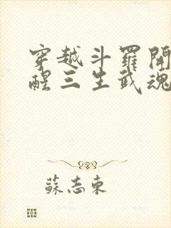 穿越斗罗开局觉醒三生武魂