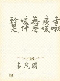 干咳无痰舌苔黄是什么咳嗽