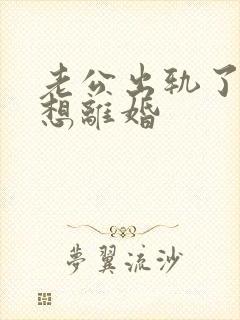 老公出轨了咋办想离婚