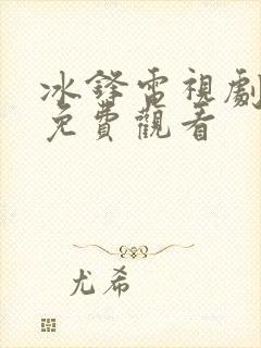 冰锋电视剧全集免费观看封面