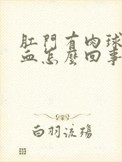 肛门有肉球还出血怎么回事