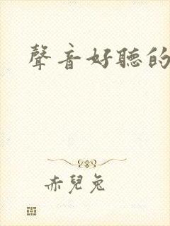 声音好听的小说封面