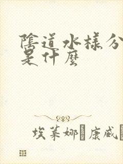 阴道水样分泌物是什么封面