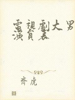 电视剧大男当婚演员表