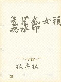 氛围感女头真人无水印