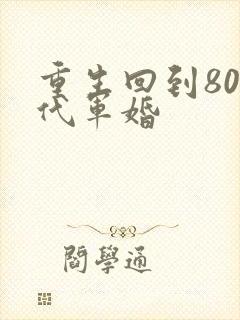 重生回到80年代军婚