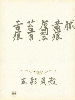 舌苔厚黄腻有齿痕有裂痕