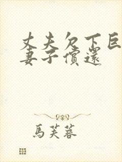 丈夫欠下巨债,妻子偿还