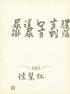 尿道口有脓水 排尿有刺痛感封面