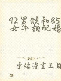 92男猴和85女牛相配婚姻如何