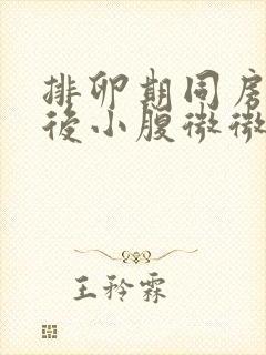 排卵期同房两天后小腹微微痛封面