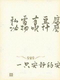 私处有豆腐渣分泌物吃什么药