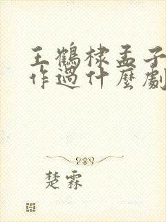 王鹤棣孟子义合作过什么剧