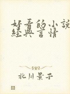 好看的小说推荐经典言情