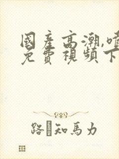 国产高潮,喷水免费视频下