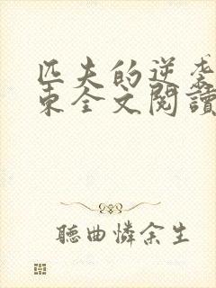 匹夫的逆袭刘汉东全文阅读无删减