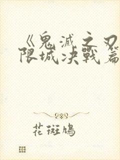 《鬼灭之刃:无限城决战篇》