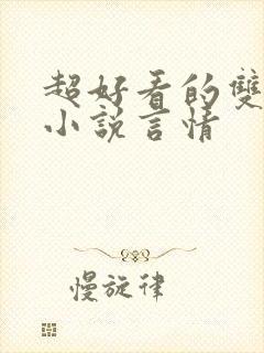 超好看的双男主小说言情