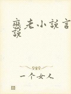 恋老小说言情小说封面