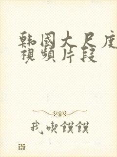 韩国大尺度床戏视频片段