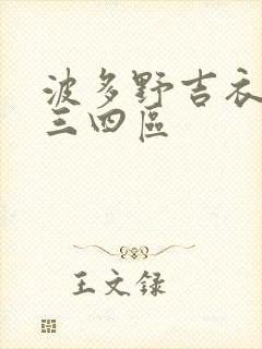 波多野吉衣一二三四区封面