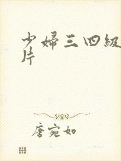 少妇三四级黄色片