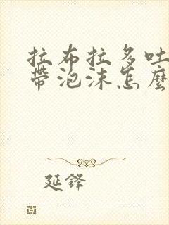 拉布拉多吐黄水带泡沫怎么办