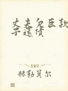 丈夫欠巨款,妻子还债